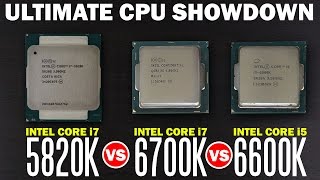 Whats The Best Processor for Gaming Intel i7 6700k vs Intel i7 5820k vs Intel i5 6600k [upl. by Iolanthe]