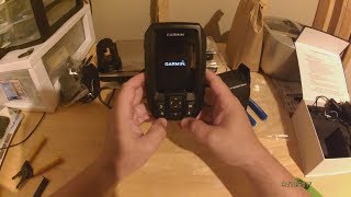 Garmin Striker 4 Unboxing and Nocqua Pro Power Kit Battery Connection [upl. by Derdlim]