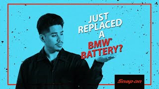 How to Reset a BMW Battery  Snapon Tools [upl. by Ahseki]