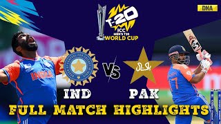 IND Vs PAK Full Match Highlights India Defeat Pakistan By 6 Runs I T20 World Cup 2024 [upl. by Ocnarfnaig]