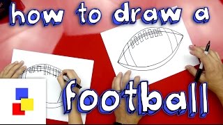 How To Draw A Football American [upl. by Enirroc438]