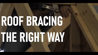 How to Brace a Conventionally Framed Roof  Roof Framing Part 6 [upl. by Novit]