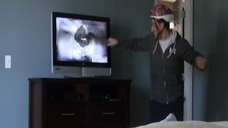 Bashing my Dads TV  DAD FREAKS OUT [upl. by Gaskill22]