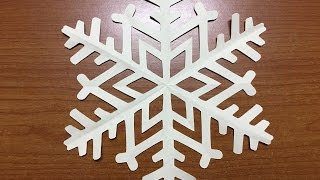 How to make Origami Christmas Snowflake  Paper Craft Snowflake [upl. by Shaina129]