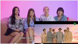 BLACKPINK Reaction ON BTS Dynamite official MV [upl. by Aryad]