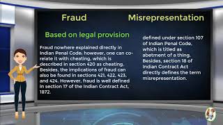 What is Difference Between Fraud amp Misrepresentation [upl. by Quick268]