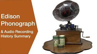 Edison Phonograph  Gramophone amp Audio Recording History [upl. by Bonner]