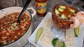 How to make shrimp cocktail COCTEL DE CAMARON [upl. by Sinai]