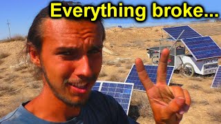 Im going crazy in the DESERT from the heat😱Everything broke in the homemade car 🚗Part 6 [upl. by Burns]