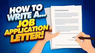 Writing a Job Application Letter 4 TIPS Words amp Phrases  JOB APPLICATION LETTER TEMPLATES [upl. by Suolhcin752]