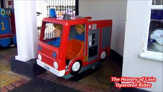 1990s Coin Operated Fire Engine Kiddie Ride  Fireman Sam [upl. by Aneelak]