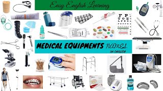 95 Medical equipment names in English  Easy English Learning medicalequipments [upl. by Asiram127]