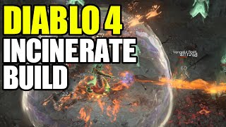 Diablo 4 Sorceress Fire  Incinerate build [upl. by Danica]