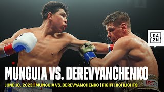 HIGHLIGHTS  Jaime Munguia vs Sergiy Derevyanchenko [upl. by Nemra642]