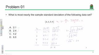 FE Exam Review Probability amp Statistics 20191113 [upl. by Deraj]