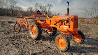 Allis Chalmers B Plowing [upl. by Dnomar]