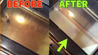 How To CLEAN An Oven Glass Door  GUARANTEED TO WORK [upl. by Hyacinth]