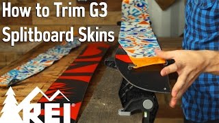 Snowboarding How to Trim G3 Splitboard Skins [upl. by Niltiak]