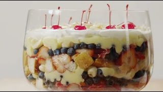 How to Make English Trifle  Dessert Recipes  Allrecipescom [upl. by Aymik]