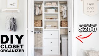 DIY Builtin Closet Organizer [upl. by Yntruoc731]