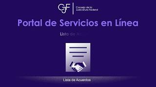 ¿Cómo consultar la lista de acuerdos del Poder Judicial de la Federación [upl. by Shae]