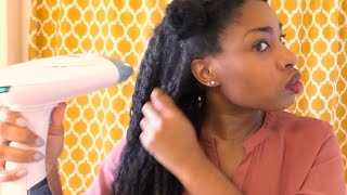 Steaming My Natural Hair [upl. by Wasson]