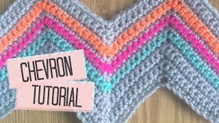 CROCHET Chevron tutorial  Bella Coco [upl. by Natanoj]