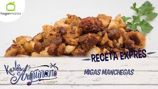 Receta Exprés Migas manchegas [upl. by Eesak255]