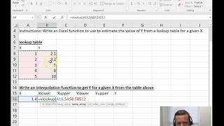 Linear Interpolation in MS Excel [upl. by Maurizia]