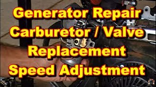 Generator Repair Coleman Powermate Valve and Carburetor [upl. by Ennaear601]