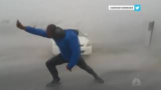 Storm Chaser Battles Hurricane Irma’s Powerful Winds  NBC News [upl. by Shawna]