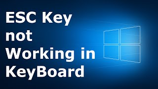 How to Fix ESC key not working on the Keyboard  Keyboard Fix  Latest Fix 2021 [upl. by Yelnoc]