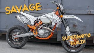 SUPERMOTO BUILD  KTM EXC 450 PROJECT [upl. by Prendergast]