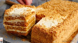 Торт quotМедовикquot за 30 МИНУТ Без Лишних Заморочек  Honey Cake Recipe [upl. by Ainesey]