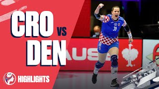 Highlights  Croatia vs Denmark  Final Weekend  Womens EHF EURO 2020 [upl. by Orlosky]