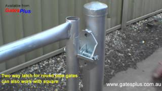 Gate Latch 2 way for round pipe and square [upl. by Aubree]