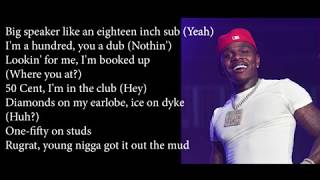 DaBaby Ft Lil Baby amp Moneybagg Yo  TOES OFFICIAL LYRICS [upl. by Suzette]