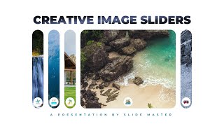 Creative Image Sliders in PowerPoint  Type 1  Slide Master Tutorial [upl. by Desirae]