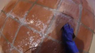 How To Strip Saltillo Tile And Grout [upl. by Deb]