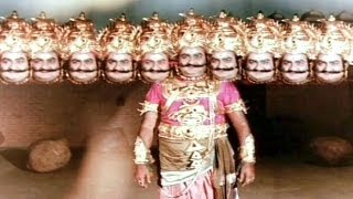 Sampoorna Ramayanam Action Scenes  Rama Killed Ravana  Shobhan Babu SVR [upl. by Shrier431]