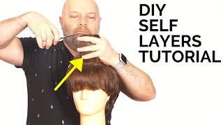 DIY Haircut  How to Layer Your Own Hair  TheSalonGuy [upl. by Kowalski917]