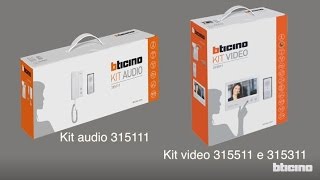 BTicino  come installare un kit monofamigliare 4 fili con videocitofono vivavoce a colori [upl. by Inez485]