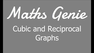 Cubic and Reciprocal Graphs [upl. by Adivad]