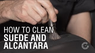 How To Clean Suede and Alcantara  Autoblog Details [upl. by Marlane]