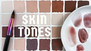 How to Make Any Skin Tone With Watercolour [upl. by Veronica]