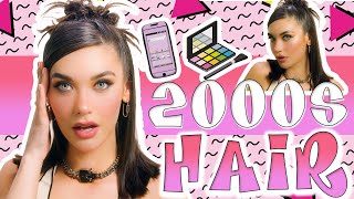 EARLY 2000s HAIR TUTORIAL Y2K  Amanda Steele [upl. by Snahc]