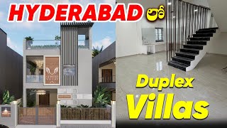 Hakimpet duplex villa for sale  Bollarum  Secundrabad  Telangana Properties [upl. by Ahseinar]