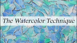 Polymer Clay Mixed Media Watercolor Technique [upl. by Tutt]