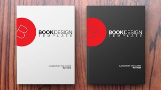 How to Create a Book Design Template in Photoshop [upl. by Annavoig]