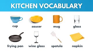 Kitchen Tools and Utensils Vocabulary  Learn English Vocabulary [upl. by Kersten]